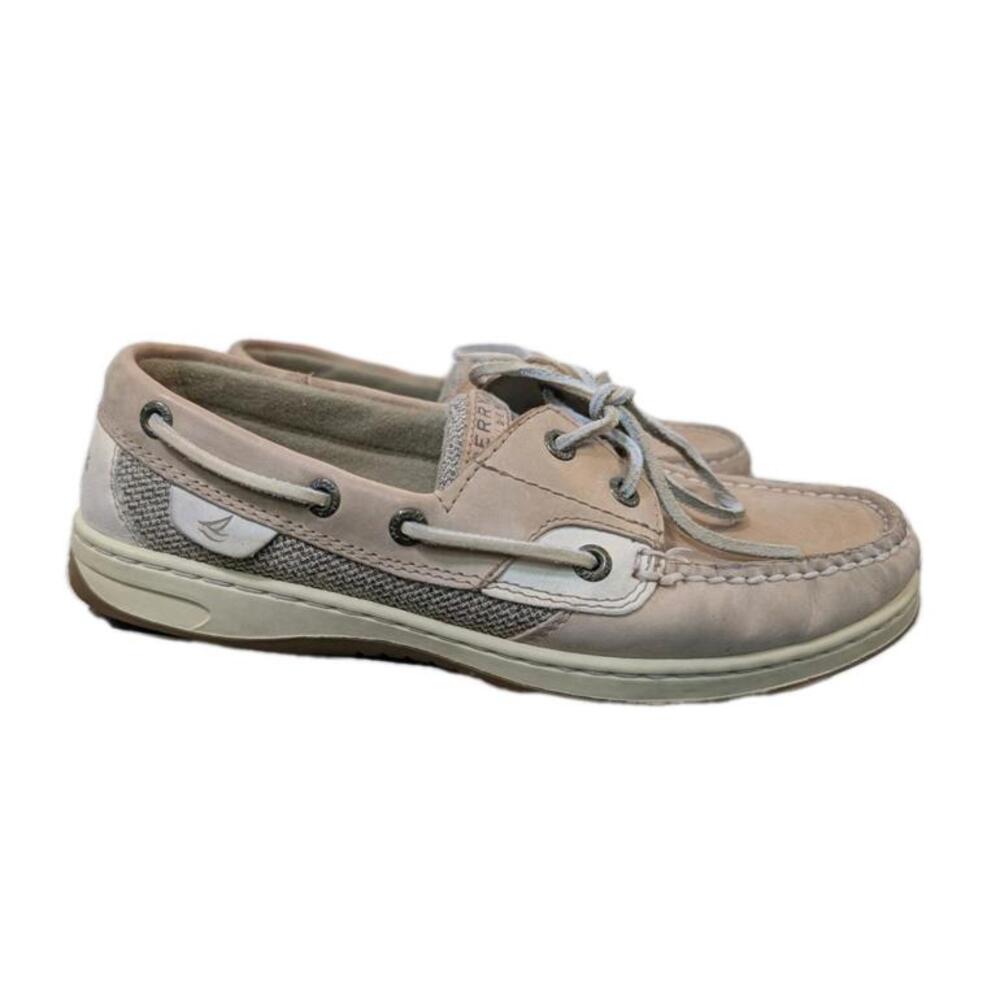 Sperry Top Slider Boat womens tan beige shoes brown sz 8 M New - Picture 3 of 7